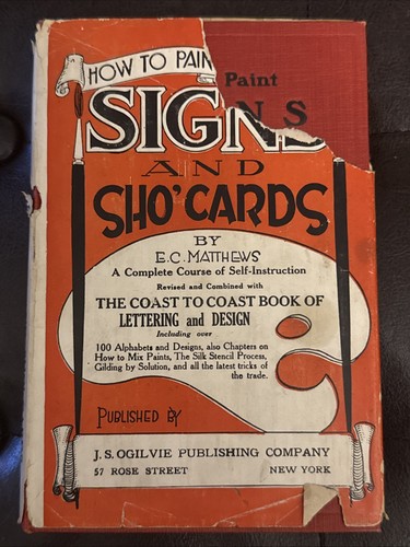 Antique how paint signs - antique, to