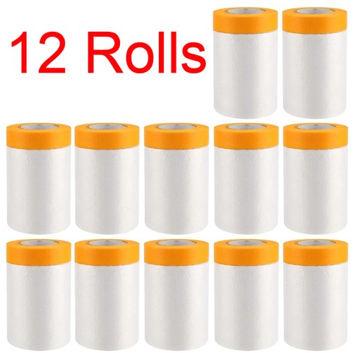 12rolls pre taped masking film - pre-taped,