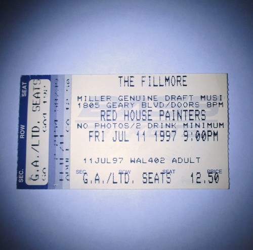 Ticket stub red house - ticket,
